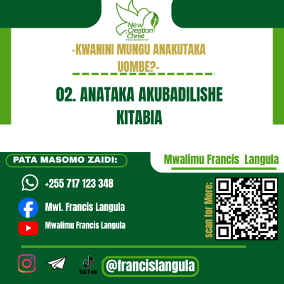 MAOMBI NA BADILIKO LA KITABIA