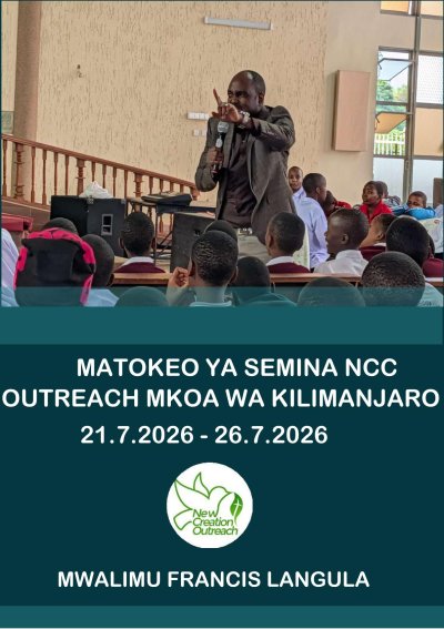 NCC OUTREACH REPORT - KILIMANJARO JULY_2026